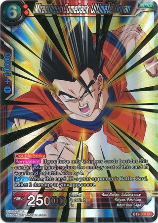 Miraculous Comeback Ultimate Gohan BT2-006 SR